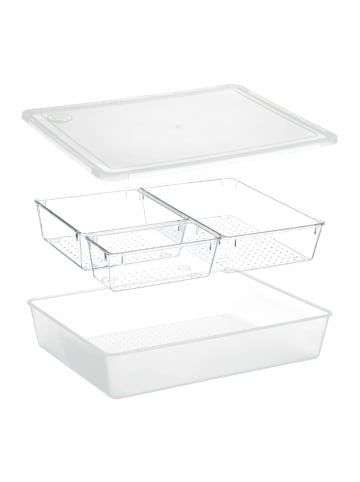 Aufbewahrungsbox in Transparent - (B)32 x (H)7 x (T)24,5 cm