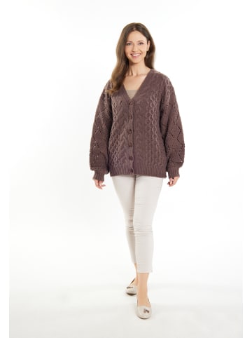 Damen Strickcardigan in Braun