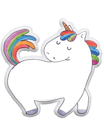 Dekokissen Einhorn Stolzieren ohne Spruch in Weiß