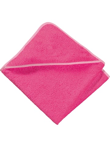 Frottier Kapuzenbadetuch in pink