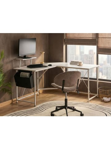 Schreibtisch TACONY in Weiß - (W) 180 x (H) 94 x (L) 140 cm