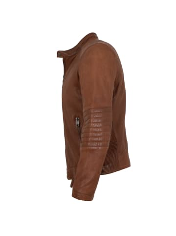 Lederjacke Lammnappa in Terrakotta
