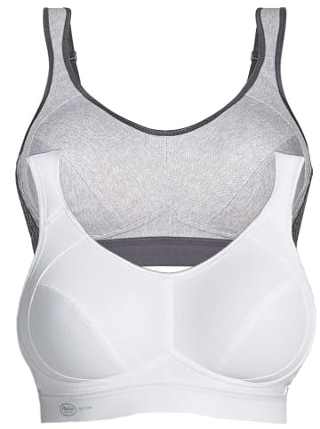 Sport BH extreme control in Weiss heather grey