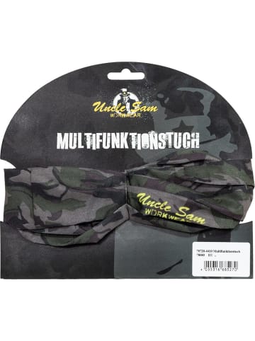 Multifunktionstuch in oliv/schwarz