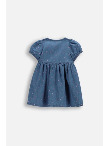 Jeanskleid mit kurzen Ärmeln in blau