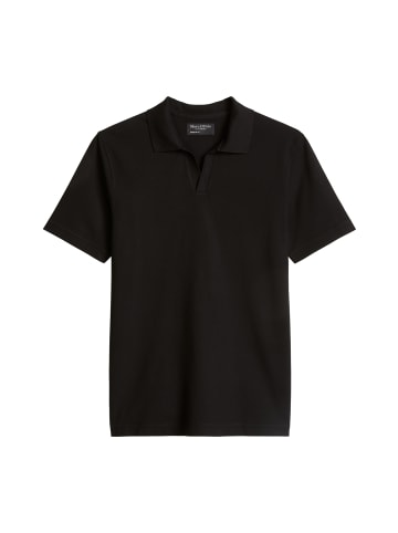 Poloshirt Piqué regular in Schwarz
