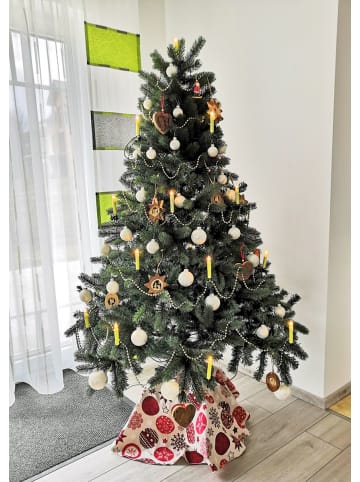 60x Eislack Christbaumkugeln Glas Kugeln versch. Größen in Weiß
