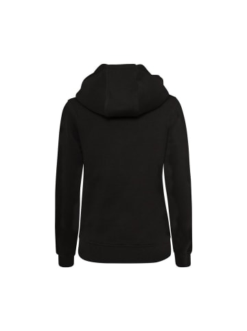 Hoodie "Ladies Leopard Heart Heavy Hoody" in Schwarz