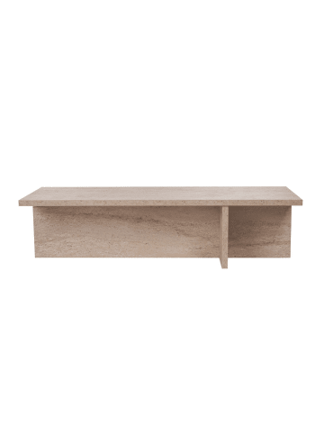 Couchtisch HARBOR in Travertin - (W)120  x (H)30  x (L)45 cm