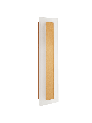 Wandleuchte für den Außenbereich ROSALIE in Gold/Weiß