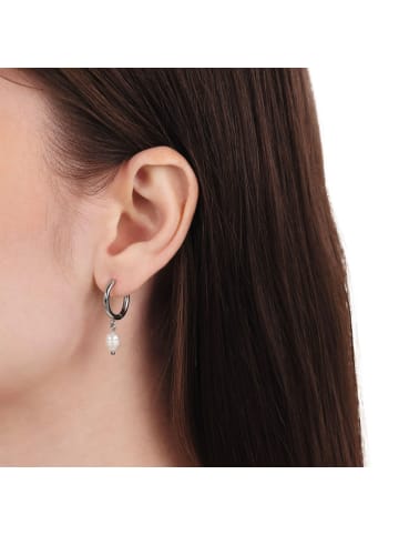 Charm Creole Edelstahl in silber