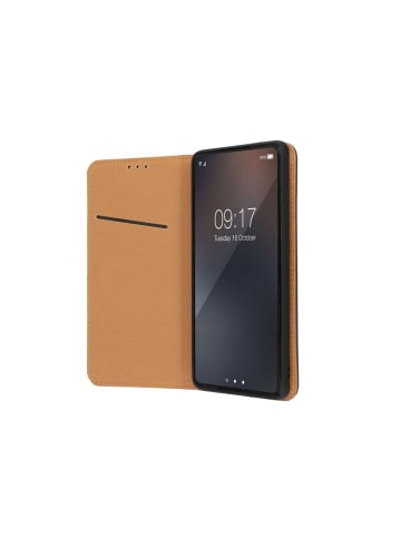 Smart Pro Echt Leder Hülle Tasche kompatibel mit Xiaomi Redmi 14C in Braun