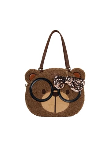 Girls Shoulder Bag in Brown