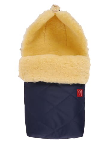 Lammfell - Kinderwagen Fußsack Natura navy