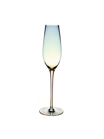 Champagner Sekt Prosecco Glas 200ml in Regenbogen Schimmer