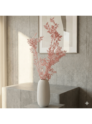 Ruskus / Mäusedorne konserviert in Rosa - (H) 70 cm