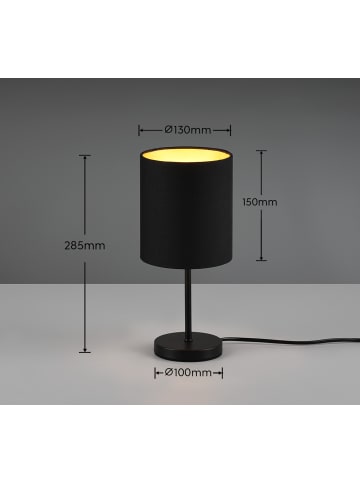 Tischleuchte JERRY in Schwarz-Gold