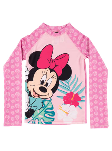 Minnie Mouse Schwimmset UV-Schutz 30 Badeanzug langarm Shirt Hose in rosa