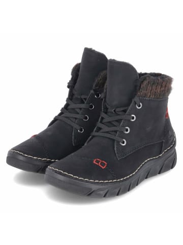Schnürstiefel in schwarz