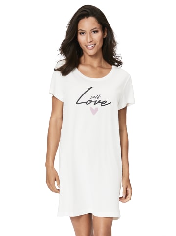 Sleepshirt in schwarz gemustert