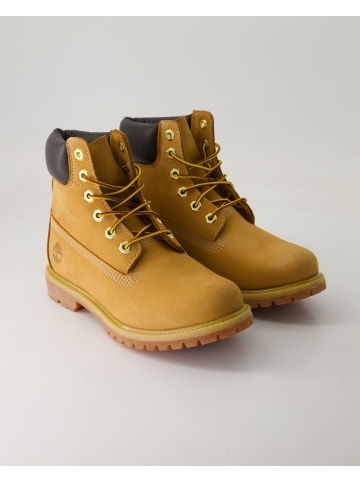 Schnürstiefeletten in Beige