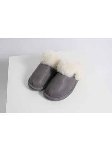 Pantolette Frida grau nappa