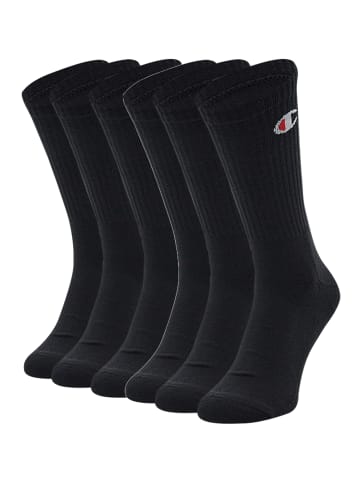 Socken Crew Socks 6pk in Black