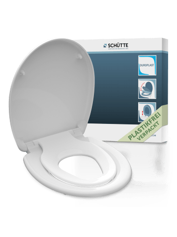 Duroplast WC-Sitz FAMILY WHITE, mit Absenkautomatik und Schnellverschluss