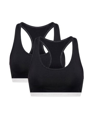 Top Comfort Crew Racerback 2er Pack black