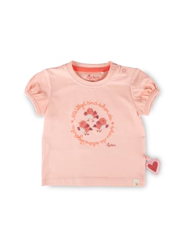 T-Shirt Pink Birds in Hellrosa