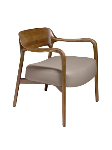 Sessel 5082 in Nerz / Walnuss – (B)70 x (H)62 x (T)72 cm
