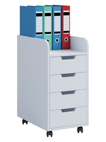 Rollcontainer Bürocontainer Schublade Konal Maxi in Weiß