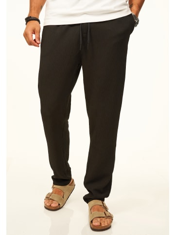 Stoffhose - im Chinohose Stil mit Gummibund & Kordel als Sommerhose in Black