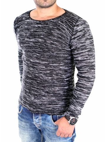 Strickpullover Feinstrick in schwarz