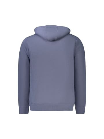Blau Baumwolle Herren mit Kapuze Pullover