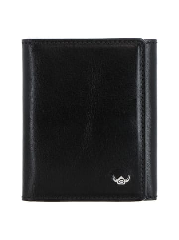 Colorado Geldbörse RFID Schutz Leder 10 cm schwarz