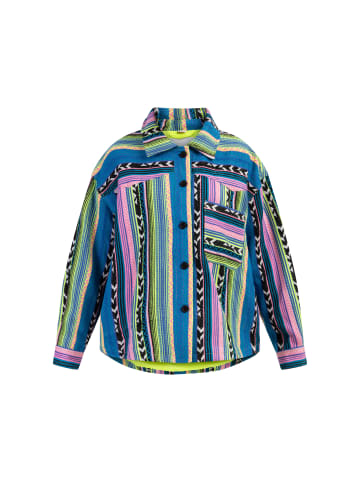 Damen Hemdjacke in Mehrfarbig Neongrün