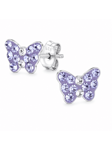 Silber Ohrringe 925 Schmetterling 0,7 cm x 0,8 cm