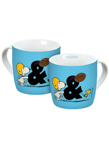 Tasse Peanuts Friendship & Wisdom in Blau - 300ml