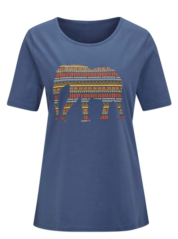 Shirt in jeansblau