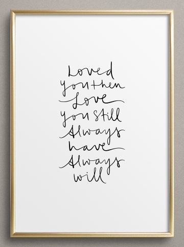 Poster / Kunstdruck "Loved you then" I Ohne Rahmen