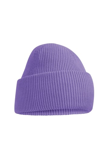 Beanie aus Polyester Unisex für Herbst und Winter in Lila