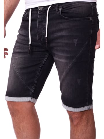 Jeans Shorts Sweatjeans kurz in schwarz