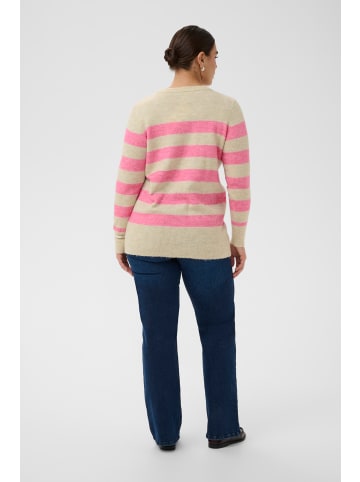 Strickpullover KCniela Regular fit in Feather Gray Mel/Pink melange