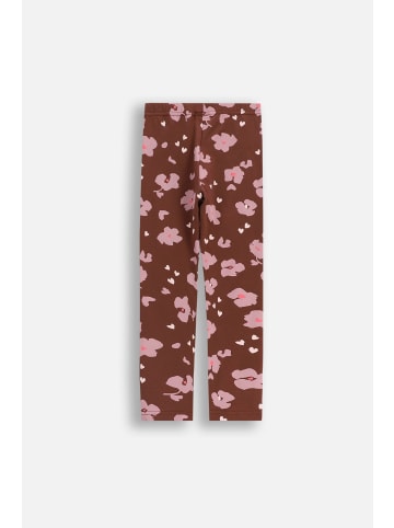 Leggings mit langem Hosenbein in braun