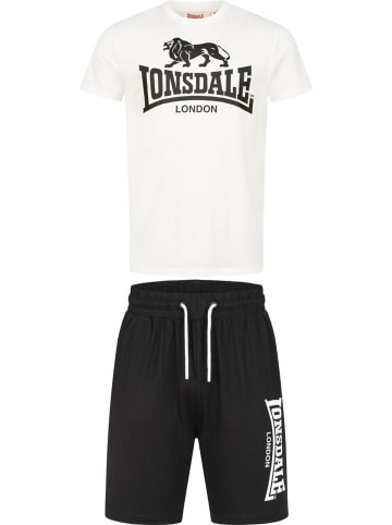 Trainingsanzug "Mair T-Shirt & Shorts Set Normale Passform" in Weiß