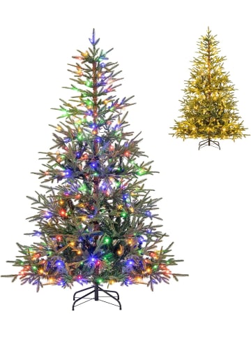 180 cm Künstlicher Weihnachtsbaum mit Beleuchtung in Grün