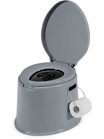 Campingtoilette in Grau