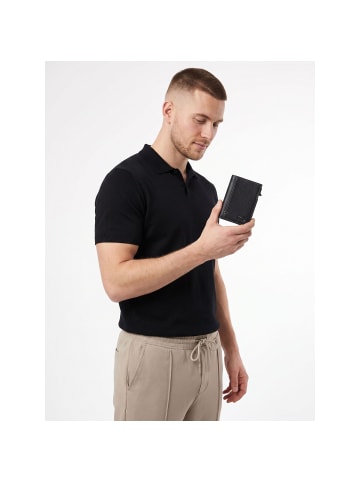 Thunder Geldbörse RFID Schutz Leder 9.5 cm black