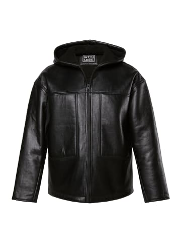 Lederjacke in schwarz